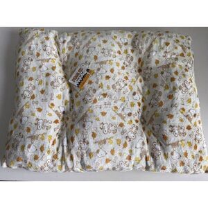 PEANUTS SNOOPY Pillow Cozy Pet BED Super Soft Beige Autumn Fall Leaves Bones NEW